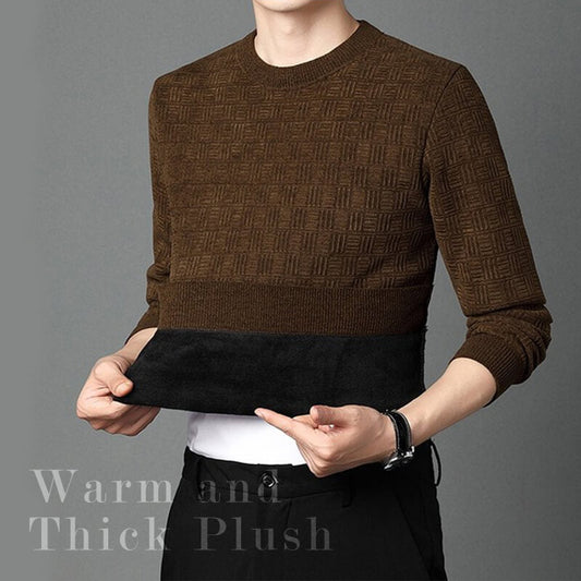 🔈🔈60%Rabatt🔥Mens warme exquisite Muster Crewneck Strickwege🎁