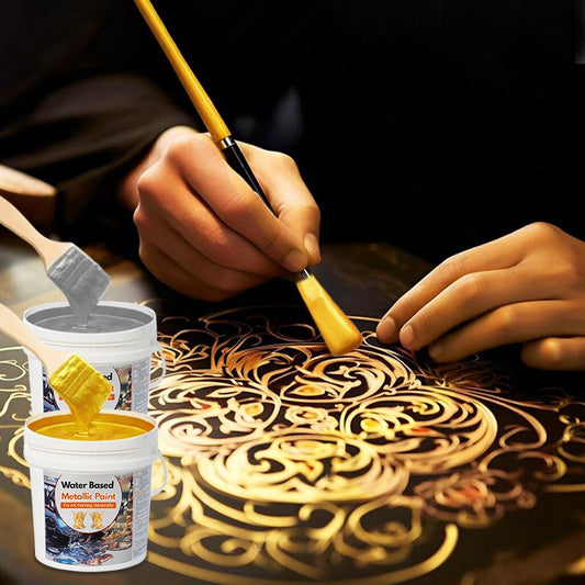 🔥Großer Ausverkauf🔥🛡️Blattgoldfarbe auf Wasserbasis für Kunst, Malerei, Kunsthandwerk