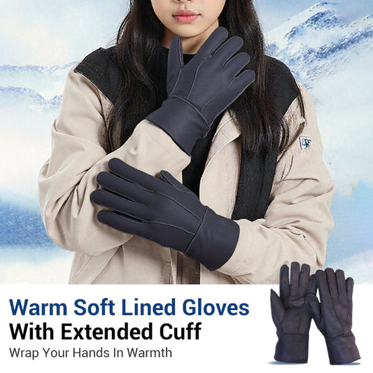 🔈🔈60% Rabatt🧤Warme, weich gefütterte Handschuhe mit verlängerter Stulpe🔥