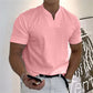 👕JETZT 60 % RABATT! 💎 Elegantes Herren-Business-T-Shirt mit kurzen Ärmeln und V-Ausschnitt – Atmungsaktive Baumwollmischung, klassische Passform, erhältlich bis Größe 5XL ✨