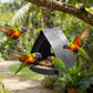 📢📢60 % RABATT!! ⏰Hängendes Vogelfutterhaus für den Garten mit Dach