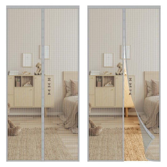 🦟 BEFRISTETES ANGEBOT: 50% RABATT! 🧲 Verstärkter magnetischer Mückenschutz-Vorhang – Einfache Montage ohne Bohren 🏡