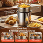 🔥 HEISSER ANGEBOT: 50 % RABATT! 🍳 Multifunktionale Fritteuse aus Edelstahl 304 – Frittieren, Braten, Kochen und Schmoren in einem Topf ✨