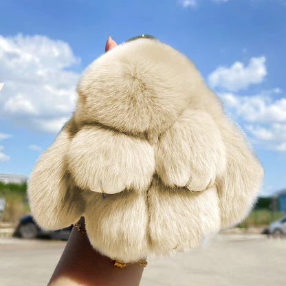 🐰JETZT 60 % RABATT! 🏆 Handgefertigte, weiche Hasen-Pompon-Anhänger – Bezauberndes Design, hochwertiges Garn & perfekt für Taschen/Schlüssel 🎀
