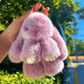 🐰JETZT 60 % RABATT! 🏆 Handgefertigte, weiche Hasen-Pompon-Anhänger – Bezauberndes Design, hochwertiges Garn & perfekt für Taschen/Schlüssel 🎀