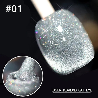 💅Letzter Tag: 60 % Rabatt!💎Laser Diamond Cat Eye Nagellack