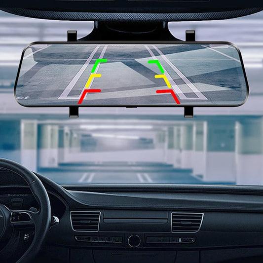👁️10-Zoll-Rückfahrkamera & Dashcam mit vollem Touchscreen – 1080P HD-Nachtsicht, Dual-Objektiv – ideal für sicheres Fahren & Parken🚗📹