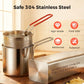 🔥 HEISSER ANGEBOT: 50 % RABATT! 🍳 Multifunktionale Fritteuse aus Edelstahl 304 – Frittieren, Braten, Kochen und Schmoren in einem Topf ✨