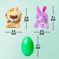 🐰JETZT 60 % RABATT! 🥚 Vorgefüllte Ostereier mit Plüschtieren – weicher Plüsch innen, farbenfroh und perfekt für die Ostereiersuche 🐣