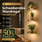 🏠 JETZT 50 % RABATT! 💡 Schwebendes Wandregal mit integrierter LED-Stimmungsbeleuchtung – Moderne Pflanzenpräsentation – Perfekt für Indoor-Gärten und Wohnungen ✨