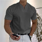 👕JETZT 60 % RABATT! 💎 Elegantes Herren-Business-T-Shirt mit kurzen Ärmeln und V-Ausschnitt – Atmungsaktive Baumwollmischung, klassische Passform, erhältlich bis Größe 5XL ✨