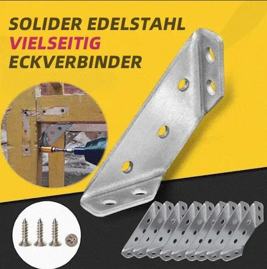 🔩 JETZT 50 % RABATT! 🪑 Universeller Eckverbinder für Möbel aus Edelstahl – stabil, langlebig und trapezförmig – perfekt für die Reparatur und Verstärkung von Möbeln 🛠️