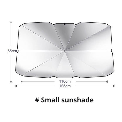 🔥50 % RABATT🚗 Auto-Sonnenschirm | Wärmeisolierend mit Nano-Titan-Silber-Beschichtung, 0 % Lichtdurchlässigkeit · Langlebige Schirmstreben aus Metalllegierung | Für alle Fahrzeugmodelle geeignet