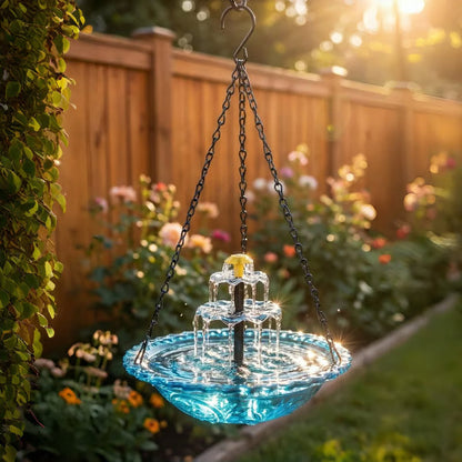 🐦2026 NEUHEITEN – 60 % RABATT🔥💐Solar-Kaskaden-Hängevogelbad-Brunnen