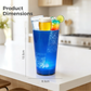 🔈🔈60% RABATT🥤 Wasseraktivierter LED-Leuchtbecher mit Strohhalm – Für Partys, Bars & Events✨