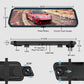 👁️10-Zoll-Rückfahrkamera & Dashcam mit vollem Touchscreen – 1080P HD-Nachtsicht, Dual-Objektiv – ideal für sicheres Fahren & Parken🚗📹