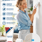 🧱🖌️✨ JETZT 50 % RABATT! Wasserfeste Wandausbesserungspaste mit integrierter kleiner Walzbürste – revolutionäre All-in-One-Lösung für einfaches, kleckerfreies Auftragen und langanhaltende Ergebnisse 🏠