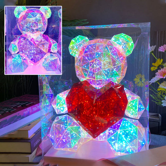 💕Valentinstags-Special – 60 % Rabatt🎁 Bunter, leuchtender Bär