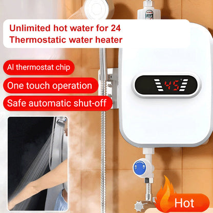 🚿 50% RABATT! 🔥 Thermostatischer Durchlauferhitzer – Kompakt & energieeffizient – Perfekt für Dusche, Waschbecken oder Küche – konstante Wassertemperatur, einfache Installation 💧