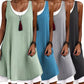 ⏰LETZTER TAG DES SALE – 50 % RABATT💃Lässiges, locker sitzendes, ärmelloses, zweiteiliges Tank-Kleid für Damen