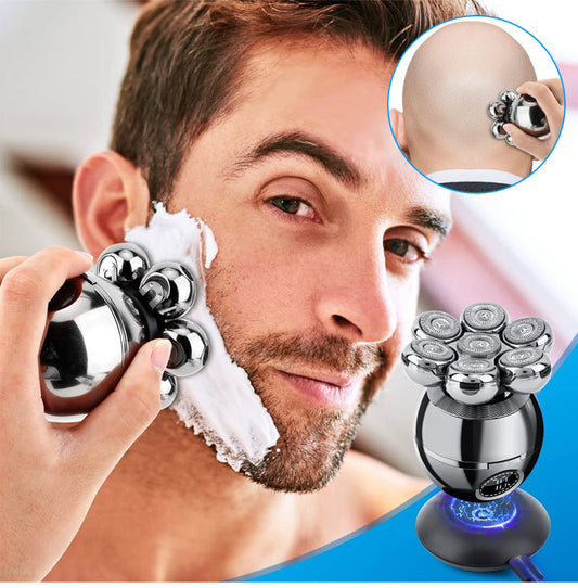 💪 7D-Rasiererset | 5-in-1-Multifunktionsrasierer⚡ Kabelloses Laden + LED-Ladezustandsanzeige🚿 Für Trocken- und Nassrasur · Abwaschbar🪐 Praktisch für unterwegs