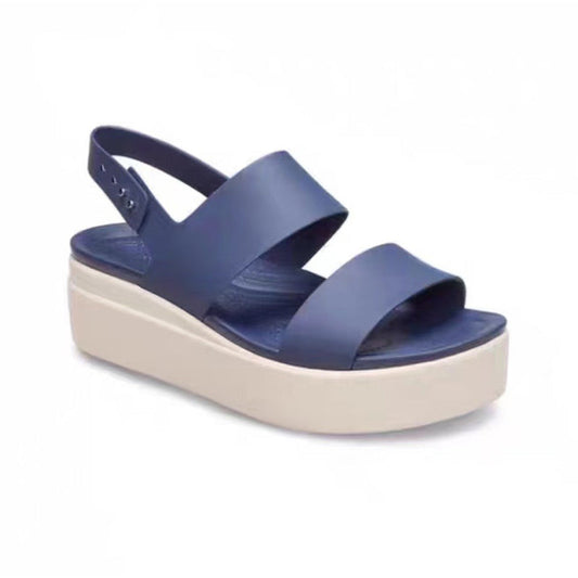 🥿✨ 50 % RABATT! Flache Plateau-Sandalen für Damen – Memory-Foam-Sohle, flexibles TPU-Obermaterial, verstellbare Druckknopfverschlüsse, 5 Farben, perfekt für den Sommer und den Alltag ☀️