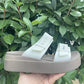 🥿✨ 50 % RABATT! Flache Plateau-Sandalen für Damen – Memory-Foam-Sohle, flexibles TPU-Obermaterial, verstellbare Druckknopfverschlüsse, 5 Farben, perfekt für den Sommer und den Alltag ☀️