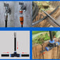 Smartes Sprinkler-Set ✨ Verstellbare Düsen | Flexibler Metallschlauch | Pfahlmontage möglich | Vielseitige Funktionalität | Ideal für Gärten, Terrassen & Gewächshäuser 🌿