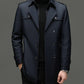 🔥55% Rabatt🔥Mittellanger Trenchcoat für Herren mit herausnehmbarem Innenfutter