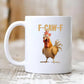 🔥 LETZTER TAG VERKAUF 55% RABATT 🔥 F-Caw-F Lustige Hühner Tasse