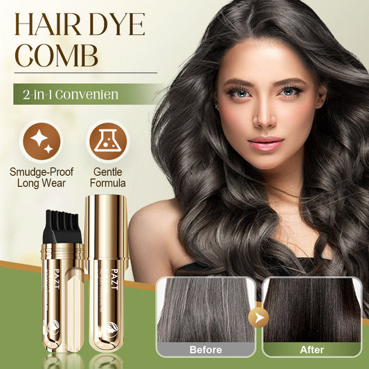 💇‍♀️ KAUFE 1, ERHALTE 1 GRATIS! ✨ 2-in-1 Haarfärbekamm – Sofortige Grauabdeckung, Sanfte Formel & Wasserdicht 🎨📦