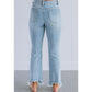Retro-Schlagjeans für Damen ✨🔥 Hochgeschnitten + Leicht ausgestellt + Ausgefranste Kanten, Stretchmaterial, bequem und uneingeschränkt 📏