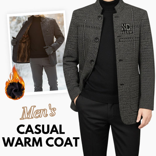 ❄️60% Rabatt🔥Lässiger warmer Herren-Kurzmantel