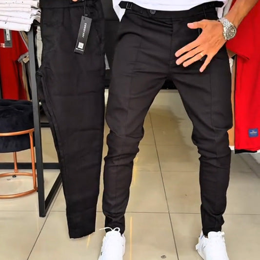 🔈🔈60 % RABATT🔥👖Herrenhose mit schmaler Passform und verstellbarem Bund