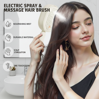 ✨ 50% RABATT! 🔥 Elektrische Spritz-Massage Haarbürste – Pflegesprühfunktion & Kopfhautmassage – Ein-Tasten Reinigung, perfekt für glänzendes, gepflegtes Haar zu Hause 💆‍♀️
