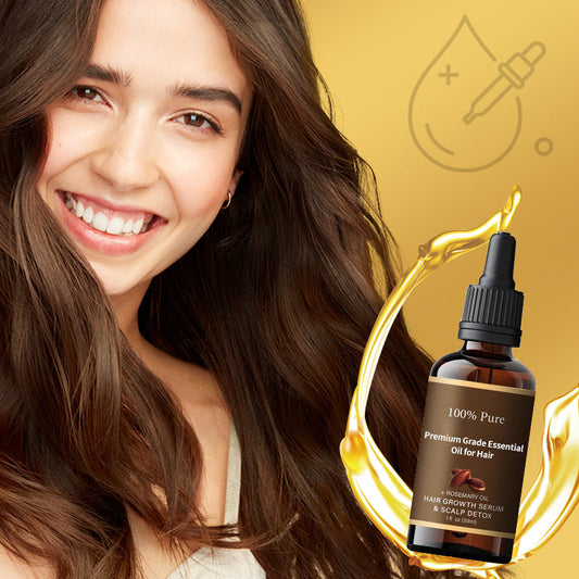 🌟Verzichte auf Shampoos! Dieses Premium-Haaröl ist Haarmaske, Serum und Haarwuchsserum in einem. 💦72 Stunden lang anhaltender Glanz