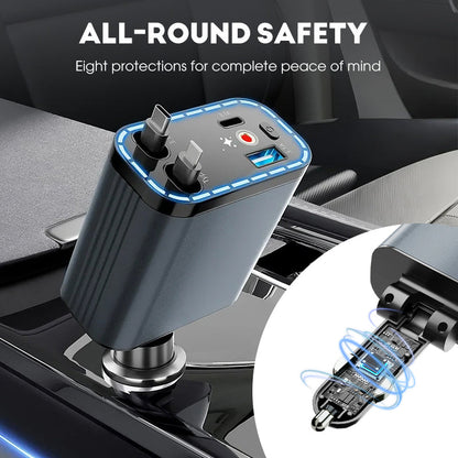 ⏳ 50% Rabatt t! ✨ 90W Auto-Ladegerät mit Sternenlichtprojektor, Superschnelles Laden & magische Innenraumatmosphäre in einem! 🔌