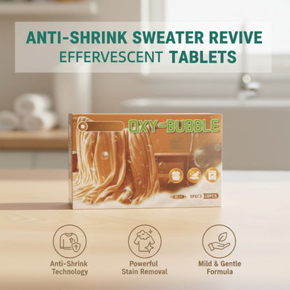 🧶 JETZT 60 % RABATT! ⚗️ Sweater Revive Tabletten – Anti-Einlaufen, macht Pullover weich und farbecht 🧺