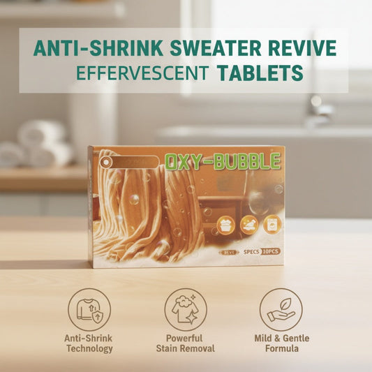 🧶 JETZT 60 % RABATT! ⚗️ Sweater Revive Tabletten – Anti-Einlaufen, macht Pullover weich und farbecht 🧺