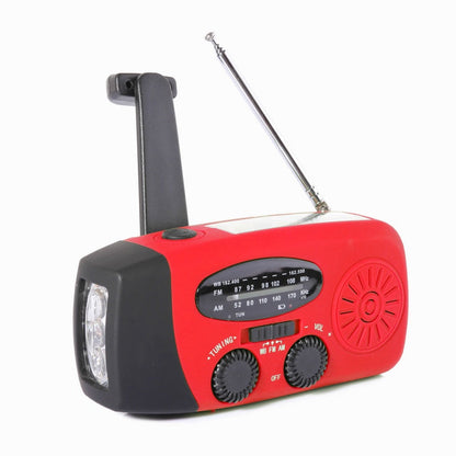 Solar-Kurbelradio für Notfall & Outdoor – Nie ohne Strom und Empfang! 🔦 Solar & Handkurbel, helle LED-Taschenlampe, USB-Notladung 🔋