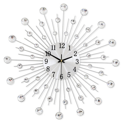 ✨60 % RABATT🕰️ Kreative Strass-Wanduhr – Leise, minimalistischer Luxus für Wohnzimmer, Esszimmer und Eingangsbereich! 💎🏡