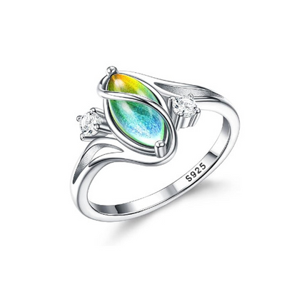 ✨💍60 % RABATT 🔥 Geometrischer ovaler Mondsteinring mit Zirkonia-Akzenten – Mystisch, funkelnd und zeitlos elegant! 🌙✨