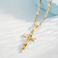 ✝️ 60% RABATT! ✨ Herren Kreuz-Kette – Goldfarben, Robustes Kettchen & Schlichter Anhänger 💛