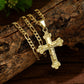 ✝️ 60% RABATT! ✨ Herren Kreuz-Kette – Goldfarben, Robustes Kettchen & Schlichter Anhänger 💛
