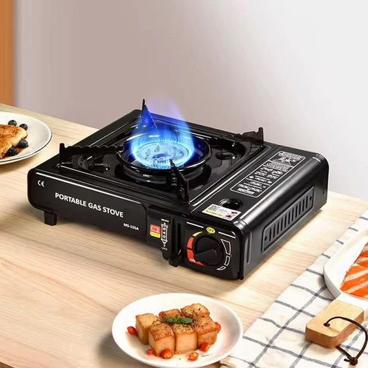 Tragbarer Outdoor-Kocher 🍳 Butan-/Propangas-kompatibel 🔥 2900 W Heizleistung, elektronische Zündung, explosionsgeschützt. Werden Sie im Handumdrehen zum Koch beim Picknick oder Camping! 👨‍🍳