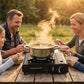 Tragbarer Outdoor-Kocher 🍳 Butan-/Propangas-kompatibel 🔥 2900 W Heizleistung, elektronische Zündung, explosionsgeschützt. Werden Sie im Handumdrehen zum Koch beim Picknick oder Camping! 👨‍🍳