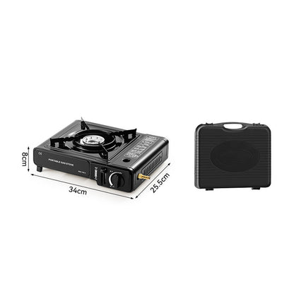 Tragbarer Outdoor-Kocher 🍳 Butan-/Propangas-kompatibel 🔥 2900 W Heizleistung, elektronische Zündung, explosionsgeschützt. Werden Sie im Handumdrehen zum Koch beim Picknick oder Camping! 👨‍🍳