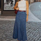 👗 JETZT 60 % RABATT! ✨ Damen-Maxirock aus Denim in A-Linie mit hohem Bund – schmeichelhafte Passform, dehnbarer Tragekomfort und vielseitiger Stil 👖