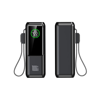 📢📢60 % Rabatt!!+Kostenloser Versand✈️🥳Tragbares Ladegerät mit integriertem Kabel⚡
