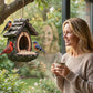 🔥60 % RABATT! 🐦 NEU EINGETROFFEN 2026 – Vogelfutterhaus für draußen mit realistischem Baumstumpf-Design | Gartendekoration und Wildtierschutzgebiet in einem! 🌿✨